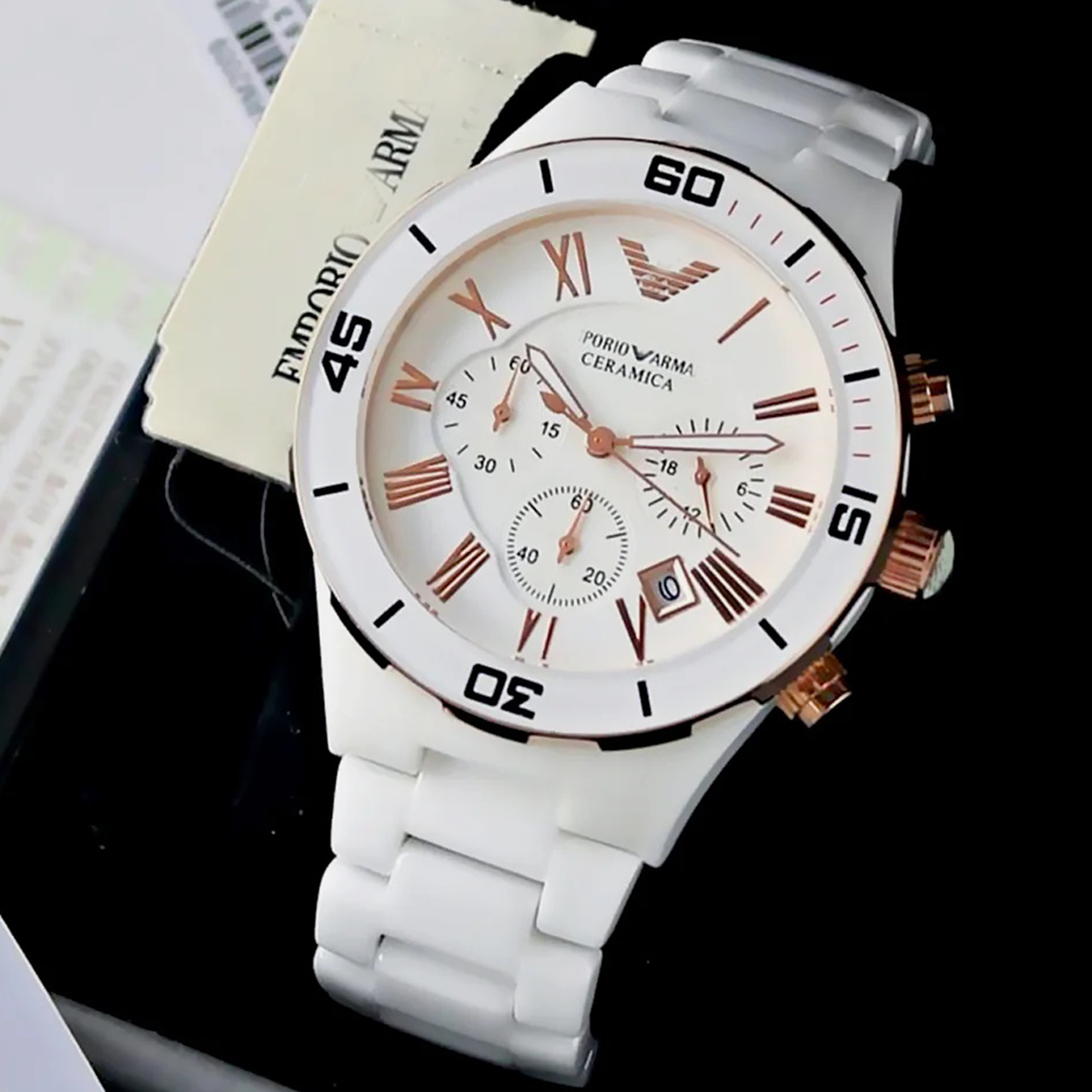 Emporio Armani Ceramic Men’s Watch-02 Images